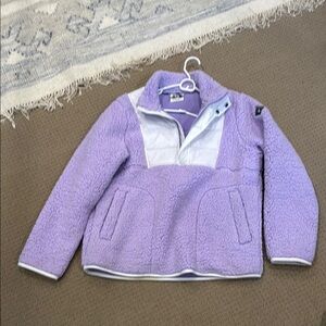 Spyder Large Lavender Fleece Pullover with White Accents
